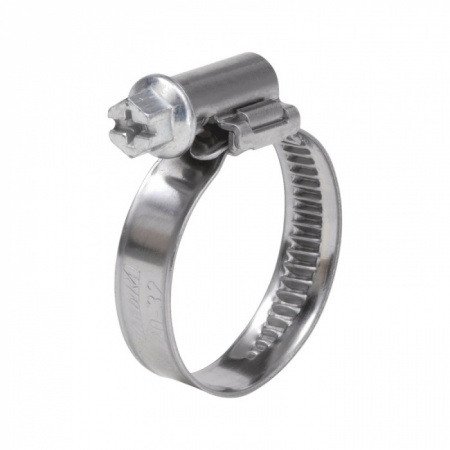 Хомут червячный 10-16 мм из нерж.стали (2шт)